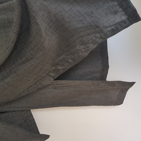 Olive Eileen Fisher silk-cotton tunic Size L - Picture 3 of 5